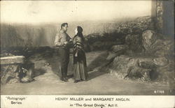 Henry Miller and Margaret Anglin in "The Great Divide" Act II Theatre Postcard Postcard