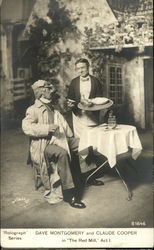 Dave Montgomery and Claude Cooper in "The Red Mill" Postcard