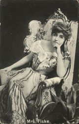 Mrs. Fiske Actresses Postcard Postcard