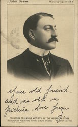 John Drew Actors Postcard Postcard