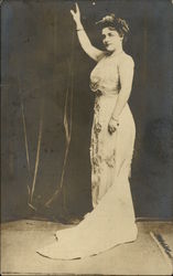 Mme. Nina Dimitrieff, Russian Prima Donna Soprano Actresses Postcard Postcard