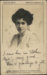 Elsie De Wolfe Actresses Postcard Postcard