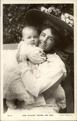 Miss Ellaline Terriss and Baby Actresses Postcard Postcard