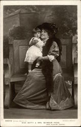 Miss Betty & Mrs. Seymour Hicks (Miss Ellaline Terriss) Actresses Postcard Postcard