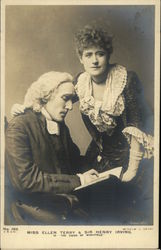 Miss Ellen Terry & Sir Henry Irving Theatre Postcard Postcard