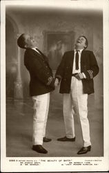 Stanley Brett & Seymour Hicks in "The Beauty of Bath" Postcard