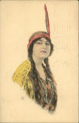 Indian Maiden Postcard