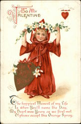 To My Valentine Children Postcard Postcard