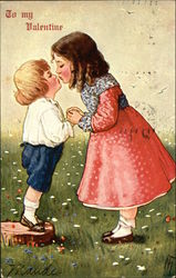 To My Valentine Children Postcard Postcard