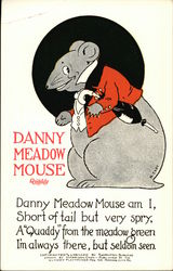 Danny Meadow Mouse - Thornton Burgess Postcard