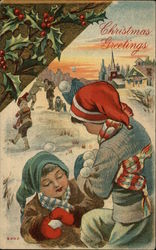 Christmas Greetings Postcard