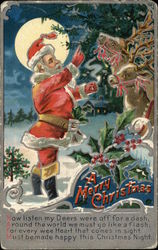 A merry Christmas Postcard Postcard