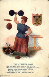 The Athletic Lass Postcard