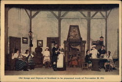 Old Songs and Dances of Scotland to be Presented Week of November 20, 1911 Postcard