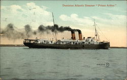 Dominion Atlantic Steamer "Prince Arthur" Postcard