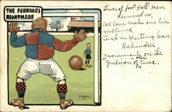 The Forward's Nightmare - Soccer Postcard