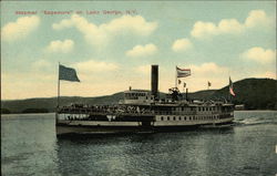 Steamer "Sagamore" on Lake George, NY Steamers Postcard Postcard