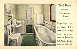 Tiled Baths Savannah Liners Postcard