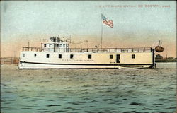 U.S. Life Saving Station So. Boston, Mass. Steamers Postcard Postcard