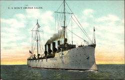 U.S. Scout Cruiser "Salem" Navy Postcard Postcard