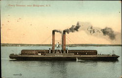 Ferry Steamer, near Mulgrave, NS Canada Postcard