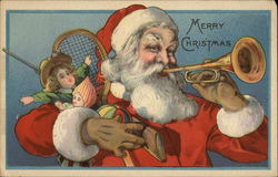 Merry Christmas Toys Postcard Postcard