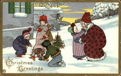 Christmas Greetings Postcard