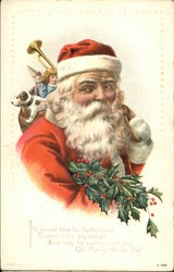 It's Almost Time for Santa Claus To Start in His Big Sleigh Postcard