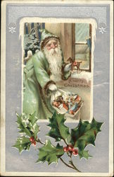 A Merry Christmas Santa Claus Postcard Postcard