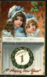 January 1 - A Happy New Year Postcard