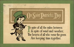 On Saint Patrick's Day Postcard