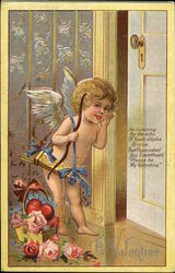 To My Valentine Cupid Postcard Postcard