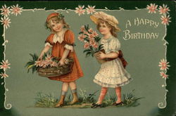 A Happy Birthday Postcard