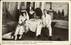 May Vokes and John W. Ransone in "The Flirting Princess" now Playing La Salle Theatre, Chicago Postcard Postcard