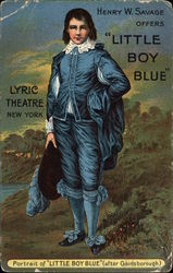 Little Boy Blue Theatre Postcard Postcard