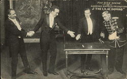 The Dice Scene from "The Lilac Domino" Theatre Postcard Postcard