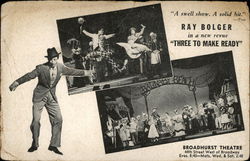 Ray Bolger in "Three to Make Ready" Actors Postcard Postcard