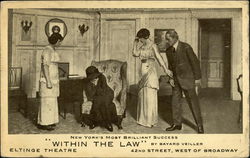 "Within The Law" by Bayard Veiller Theatre Postcard Postcard