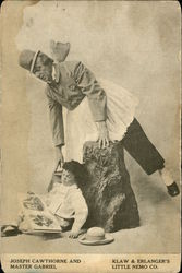 Joseph Cawthorne and Master Gabriel Actors Postcard Postcard