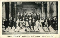 Harry Firth's "Babes in the Wood" Pantomime Theatre Postcard Postcard