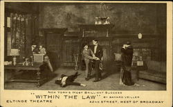 "Within The Law" by Bayard Veiller Theatre Postcard Postcard