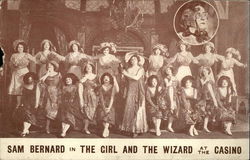 Sam Bernard in The Girl and The Wizard at the Casino Actors Postcard Postcard