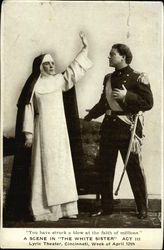 "You Have Struck a Blow at the Faith of Millions" A Scene in "The White Sister" Act III Theatre Postcard Postcard