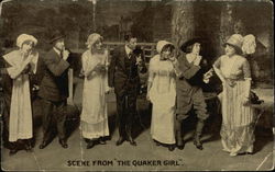 Scene From "The Quaker Girl" Theatre Postcard Postcard