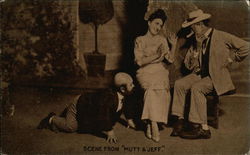 Scene from "Mutt & Jeff" Theatre Postcard Postcard