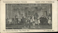 Thomashefsky's People's Theatre The Success of the Season 'Das Pintele Jud' Postcard Postcard