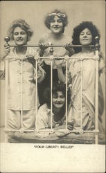 Four Liberty Belles Postcard