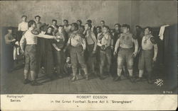 Robert Edeson in the Great Football Scene Act II 'Strongheart" Postcard