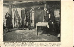 Blanche Bates and Frank Keenan in "The Girl of the Golden West" Actors Postcard Postcard