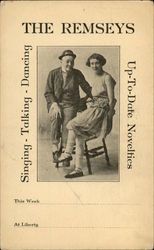 The Remseys Up-To-Date Novelties Singing - Talking - Dancing Theatre Postcard Postcard